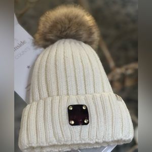 Snow Bunny hat with real LV Patch
